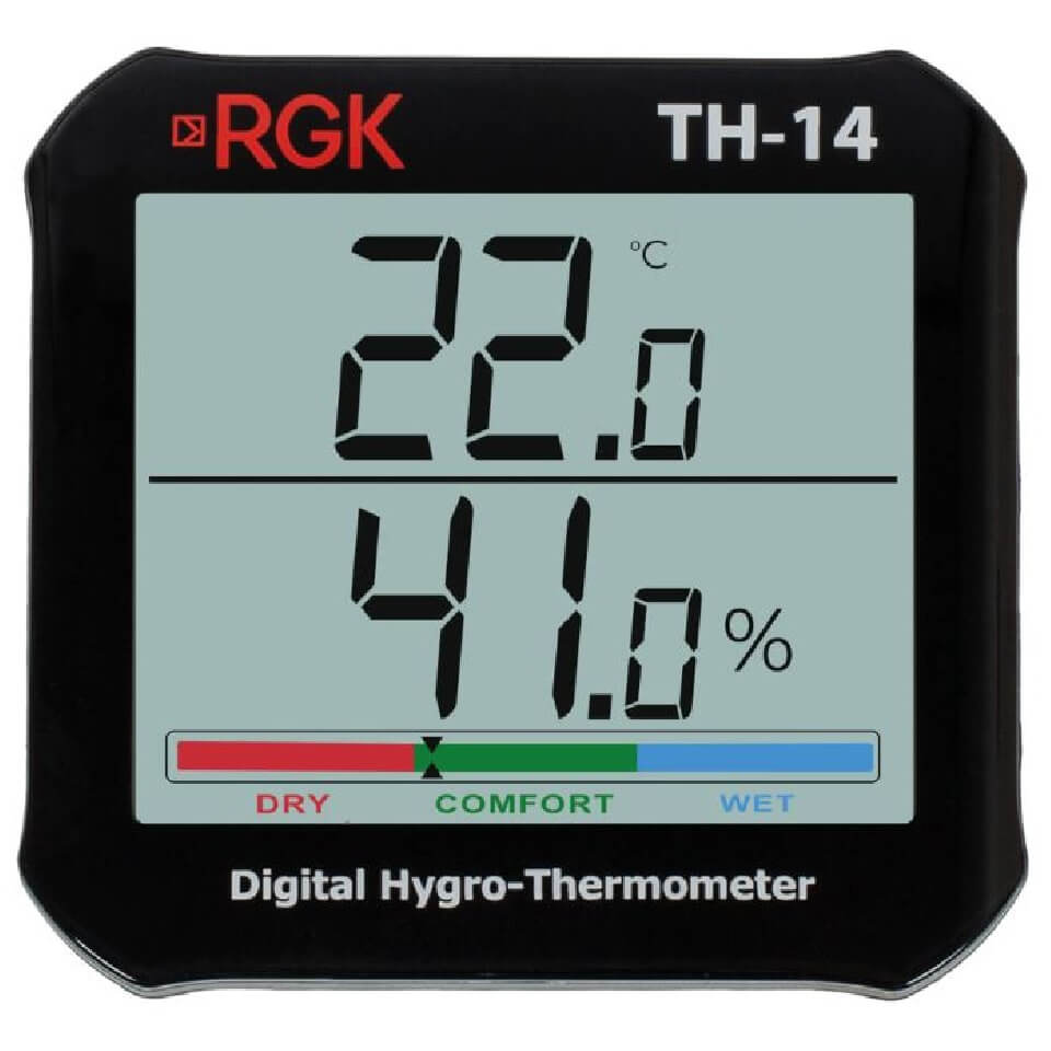 Термогигрометр RGK TH-14 (0…+50 °C, 10…95 %, с поверкой), арт. 776202