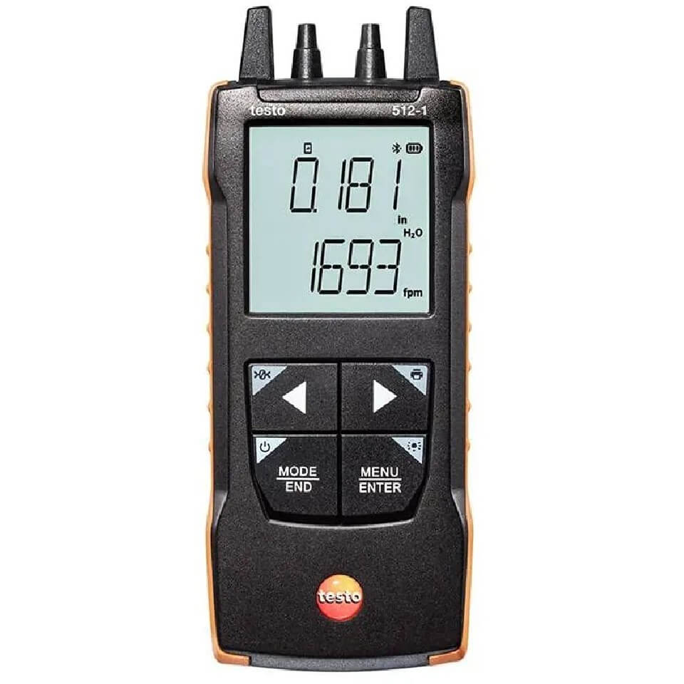 Манометр Testo 512-1 дифференциальный, 0-200 гПа с поверкой