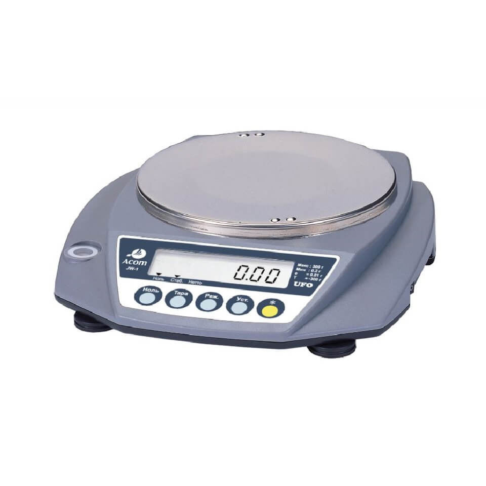 Весы лабораторные Acom JW-1-2002 (2000 г, 0,01 г, внешняя калибровка)