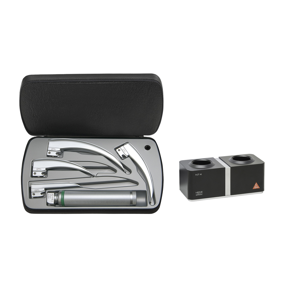 Ларингоскоп Heine Classic+ с рукоятью Standard 4 NT и клинками Macintosh 2,3,4 и Paed 1